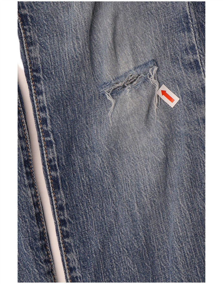 Levi's Mens 511 Distressed Slim Jeans W32 L32 Blue Cotton