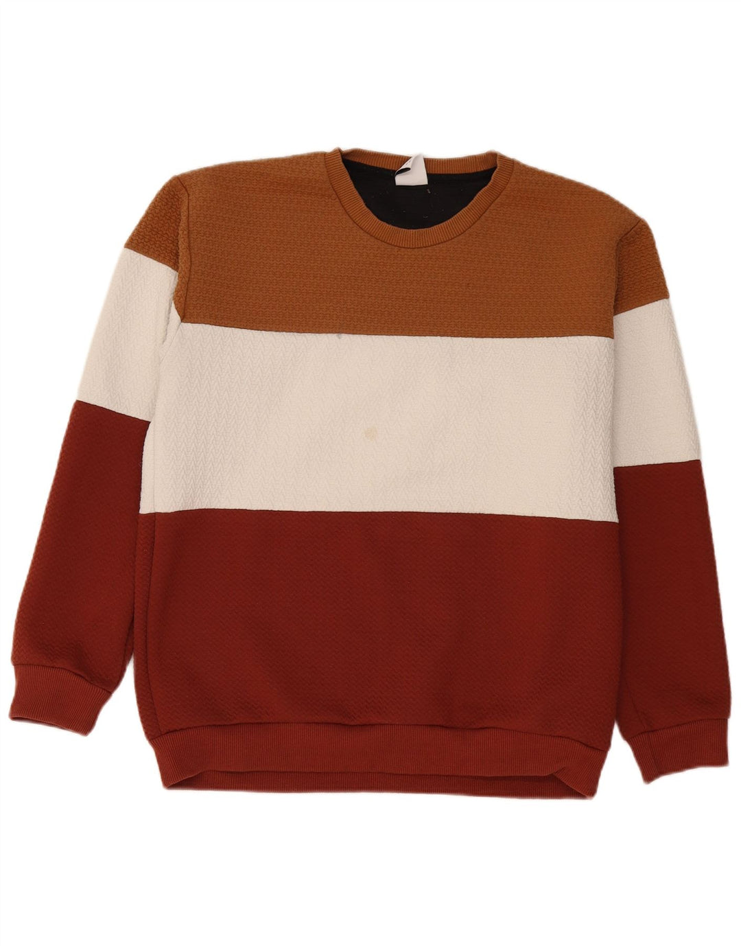 Zara Ανδρικό φούτερ Jumper XL Πολύχρωμο Colourblock Πολυεστέρας