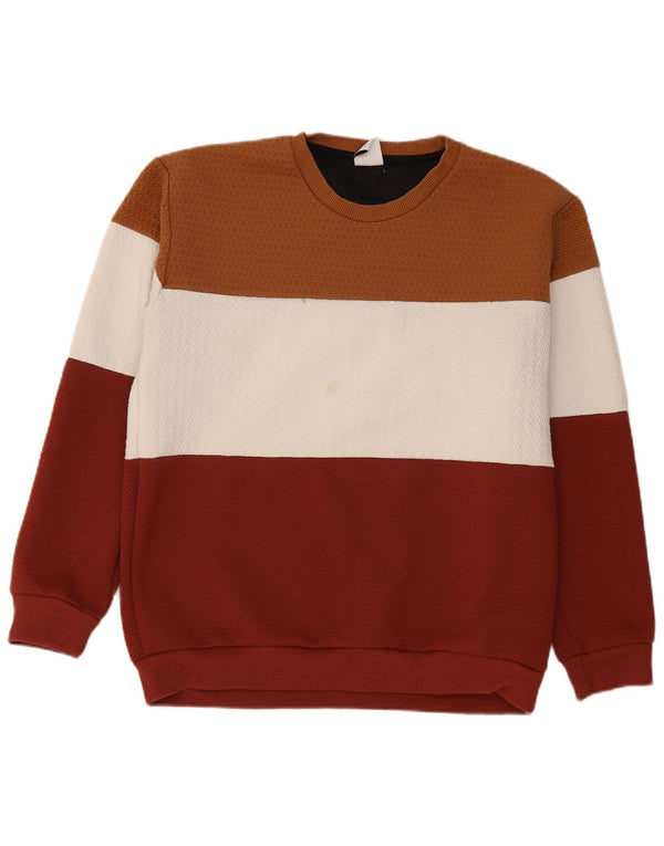 Zara Ανδρικό φούτερ Jumper XL Πολύχρωμο Colourblock Πολυεστέρας