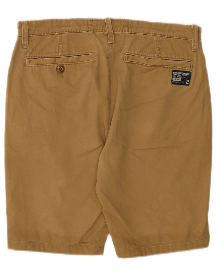 Ανδρικό σορτς Chino Superdry Medium W32 Μπεζ βαμβακερό