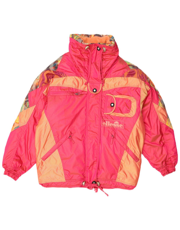 Ellesse γυναικεία φόρμα για σκι με κουκούλα IT 42 Medium Pink Colourblock