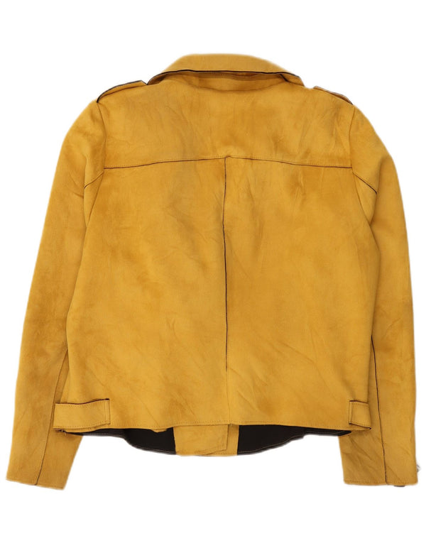Μόνο Carmakoma Γυναικείο Crop Biker Jacket IT 46 Large Yellow Polyester