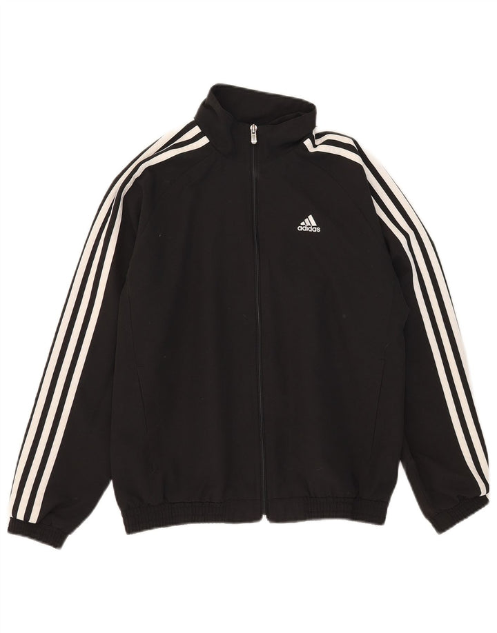 Adidas Boys Clima 365 αθλητικό σακάκι 11-12 ετών μαύρο πολυεστέρα