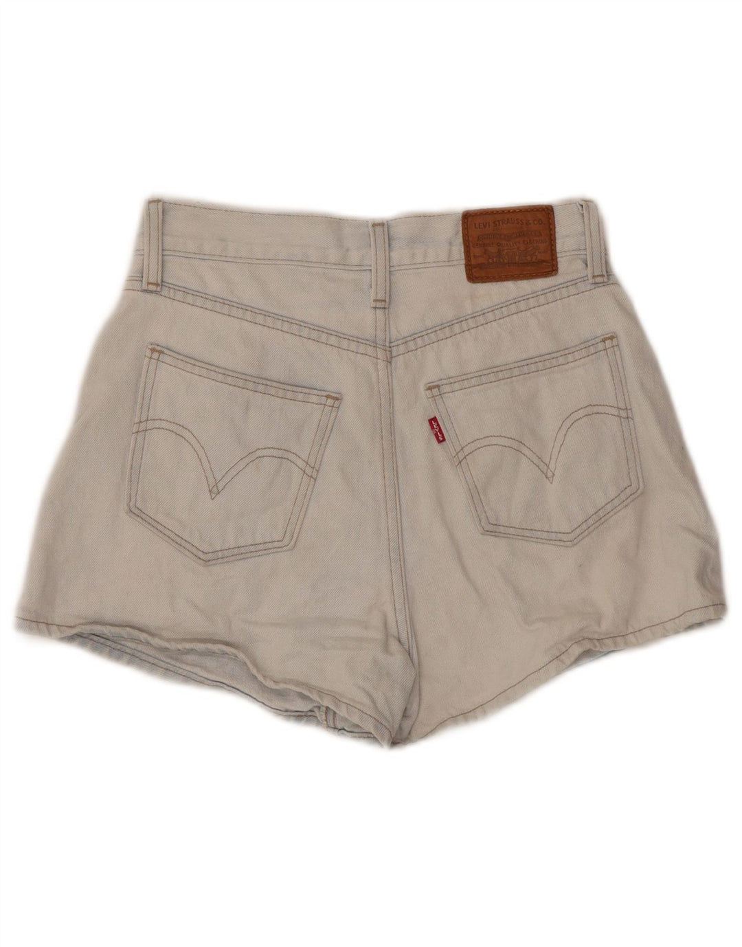 Γυναικείο ψηλόμεσο τζιν σορτς LEVI'S W25 XS Μπλε βαμβακερό