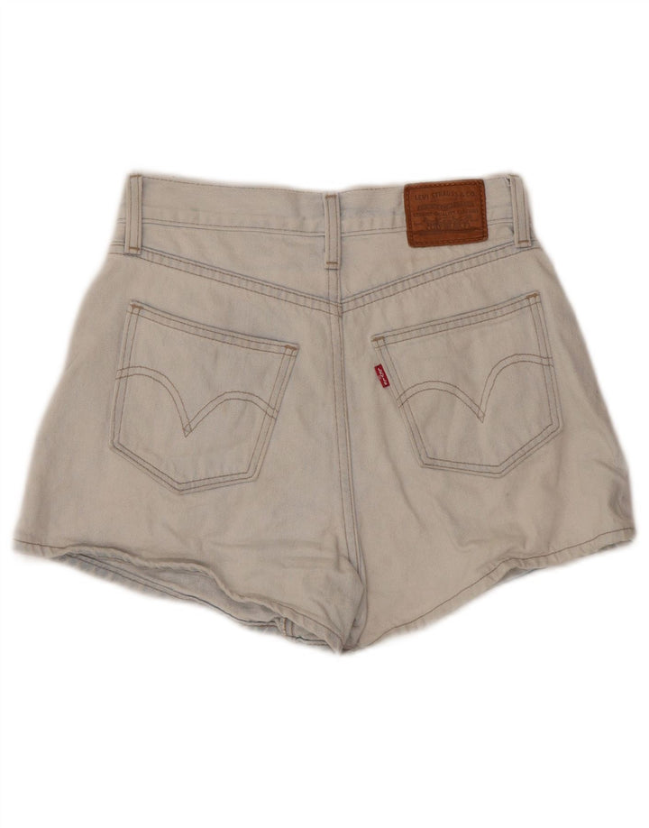 Γυναικείο ψηλόμεσο τζιν σορτς LEVI'S W25 XS Μπλε βαμβακερό