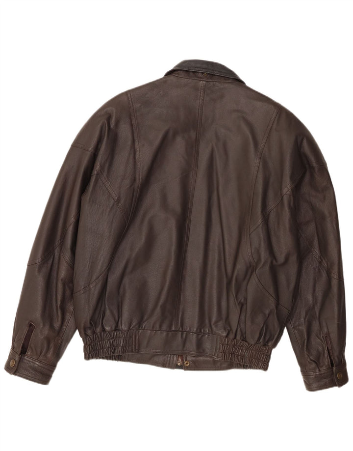 Ανδρικό Δερμάτινο Μπουφάν Fatigue UK 38 Δερμάτινο Μεσαίο Καφέ