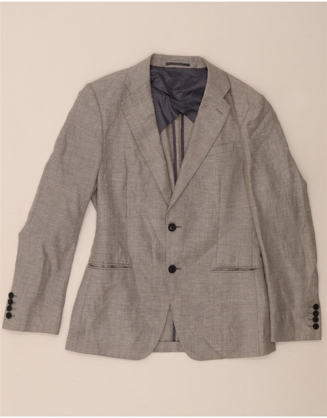 Reiss Ανδρικό σακάκι σακάκι με 2 κουμπιά UK 38 Medium Grey Wool