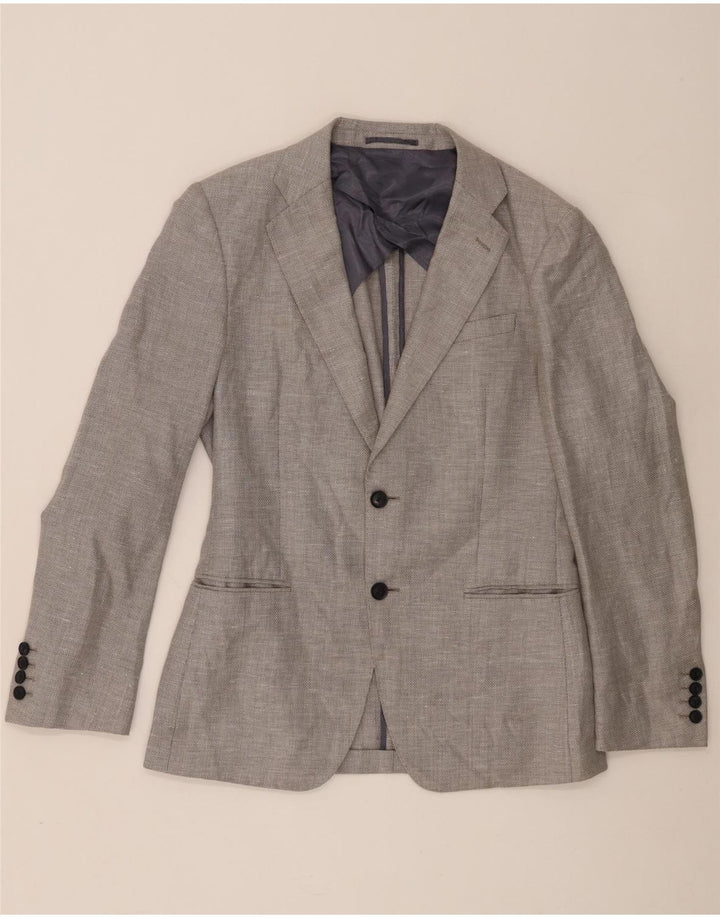 Reiss Ανδρικό σακάκι σακάκι με 2 κουμπιά UK 38 Medium Grey Wool