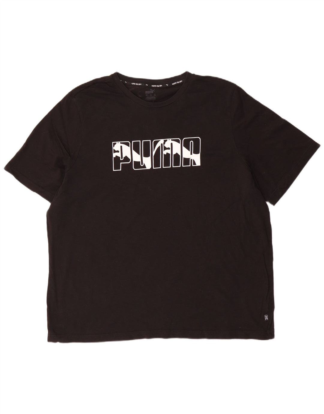 Ανδρικό γραφικό T-Shirt PUMA Top 2XL Μαύρο βαμβακερό