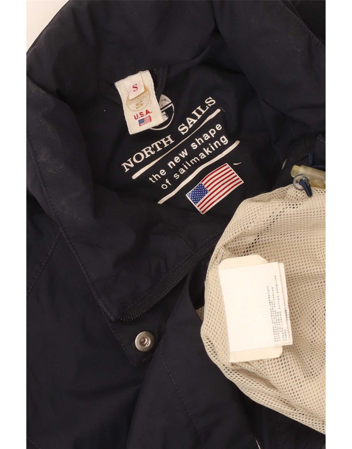 North Sails Γυναικείο μπουφάν βροχής με κουκούλα UK 10 Small Navy Blue Polyester