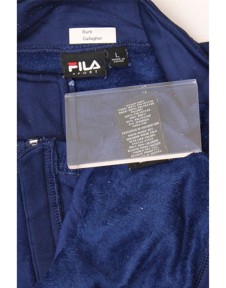 Γυναικεία φόρμα FILA Top Jacket UK 16 Large Navy Blue Polyester