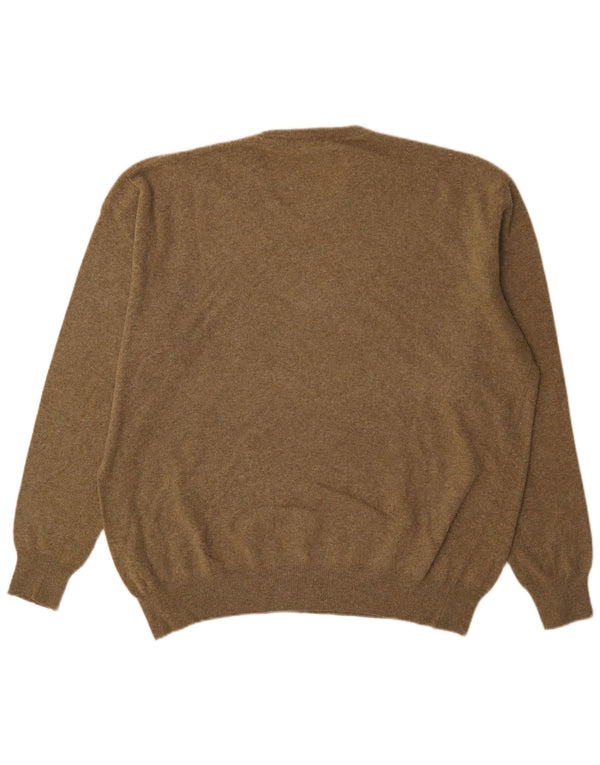 Ανδρικό πουλόβερ Kappa V-Neck Jumper 3XL Khaki Lambswool