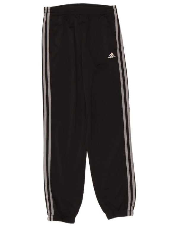 Adidas Boys Tracksuit Trousers Joggers 13-14 Years Black Polyester