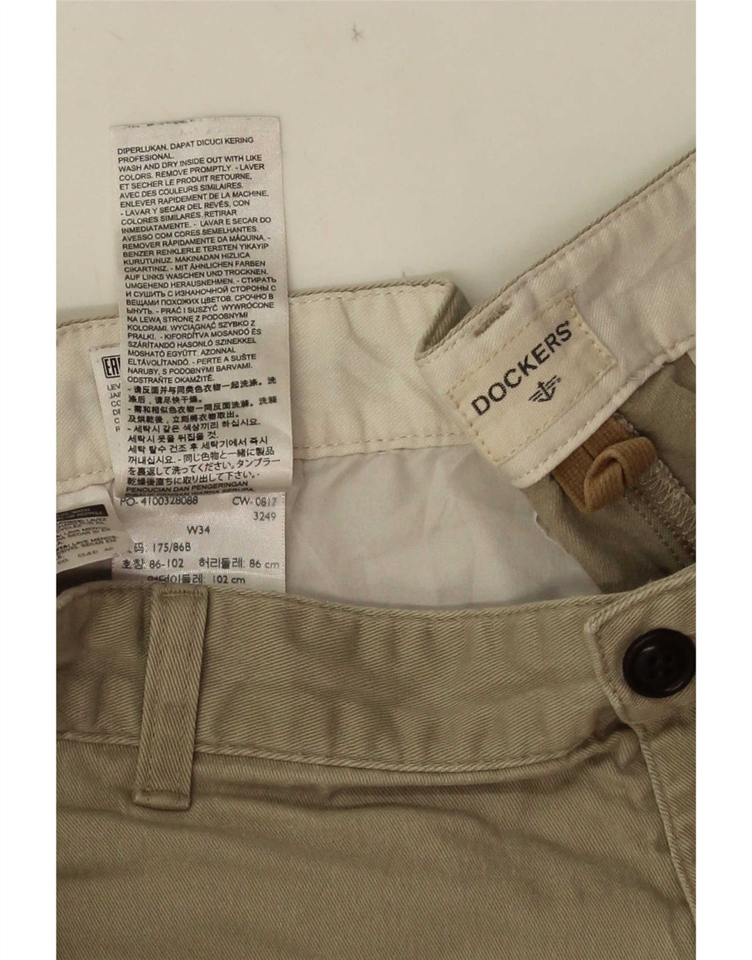 Dockers Ανδρικό σορτς Cargo W34 Μεγάλο Χακί Βαμβακερό