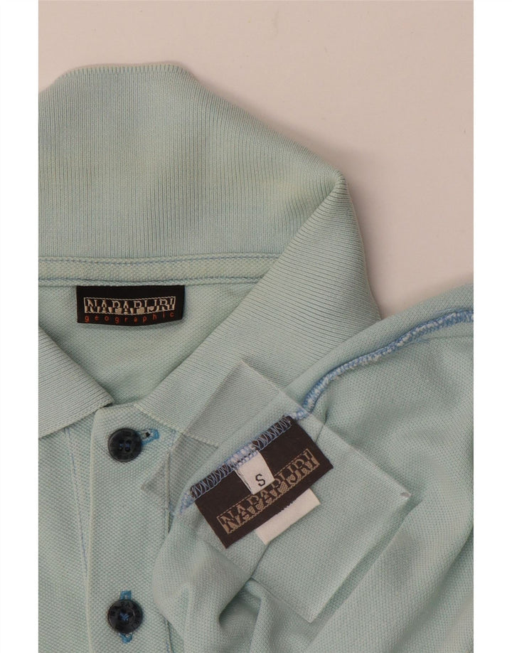 NAPAPIJRI Ανδρικό Geographic Polo πουκάμισο Small Blue Colourblock Βαμβακερό