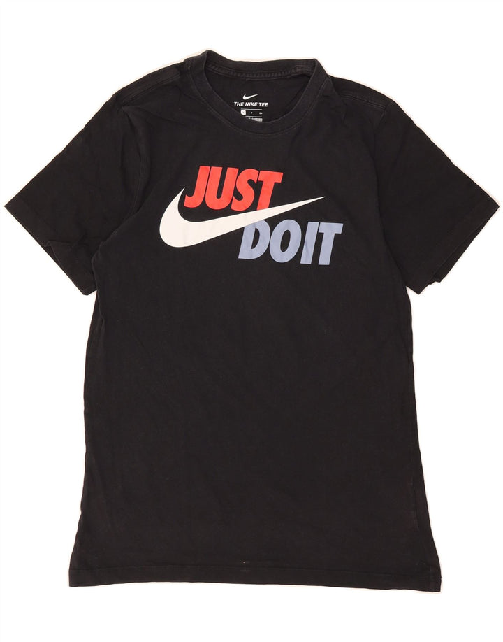 NIKE Mens Graphic T-Shirt Top Small Black Cotton Vintage Nike and Second-Hand Nike from Messina Hembry 