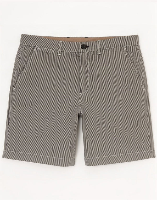 Jack Wills Mens Chino Shorts Medium W30 Blue Pinstripe Cotton