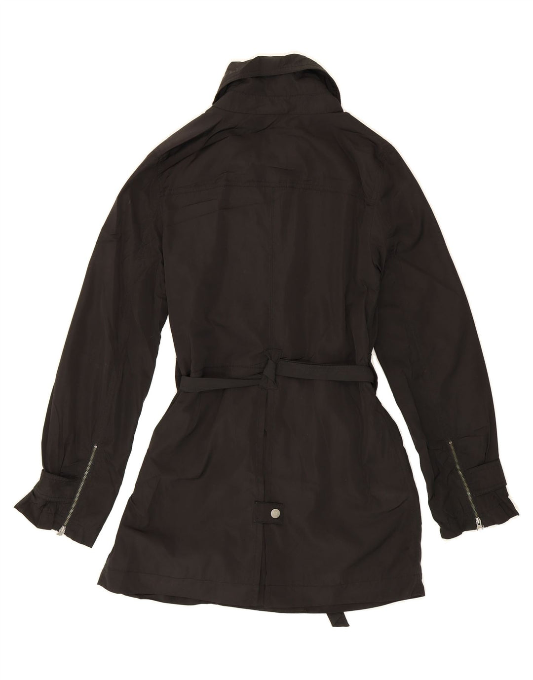 OASIS Womens Windbreaker Coat UK 10 Small Black Polyester Vintage Oasis and Second-Hand Oasis from Messina Hembry 