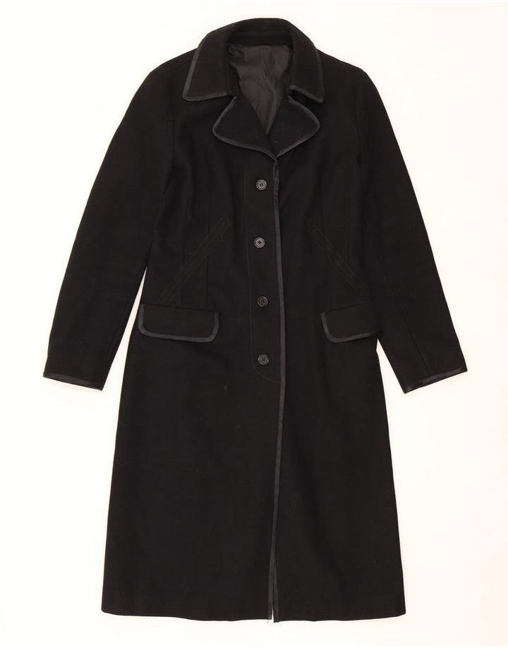 VINTAGE Womens Overcoat UK 8 Small Black Vintage Vintage and Second-Hand Vintage from Messina Hembry 