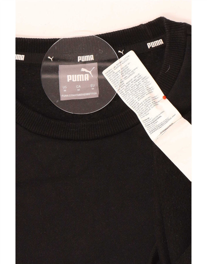 Ανδρικό γραφικό φούτερ Puma Jumper Μεσαίο μαύρο βαμβακερό