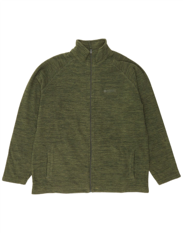 Mountain Warehouse Ανδρικό Fleece Jacket UK 42 XL Green Flecked Polyester