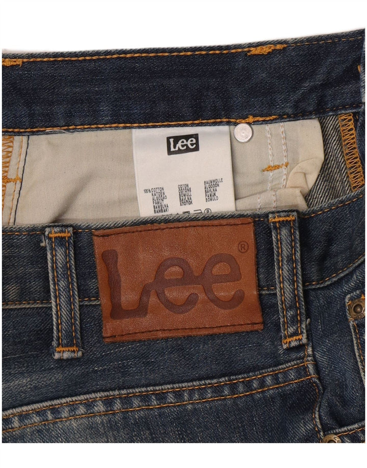 Lee Mens Knox Straight Jeans W30 L32 Μπλε βαμβακερό