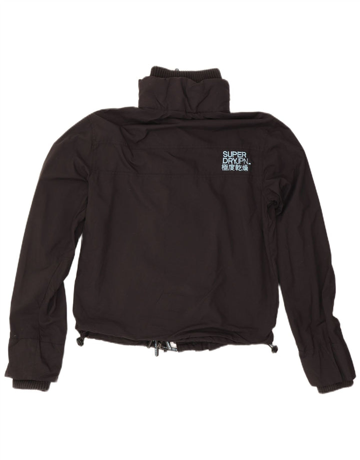 Superdry Γυναικείο Μπουφάν βροχής UK 14 Medium Black Nylon
