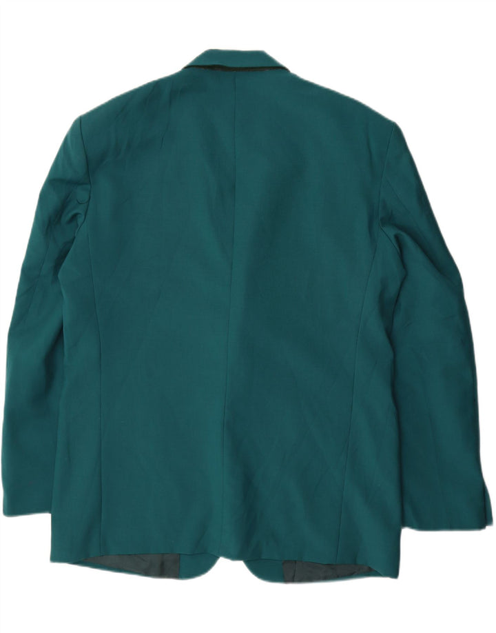 Vintage Ανδρικό Μπουφάν Blazer IT 54 2XL Μπλε Μαλλί