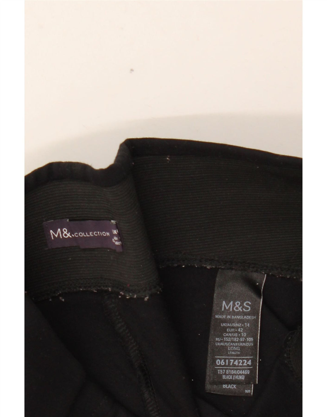 MARKS & SPENCER Γυναικείο Κολάν UK 14 Μεγάλη μαύρη βισκόζη