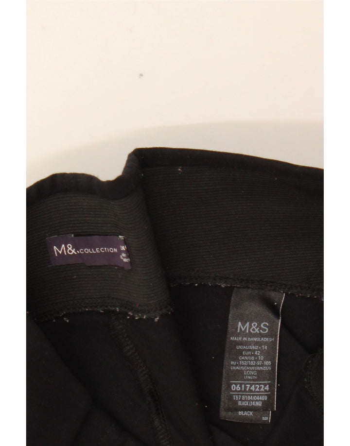 MARKS & SPENCER Γυναικείο Κολάν UK 14 Μεγάλη μαύρη βισκόζη