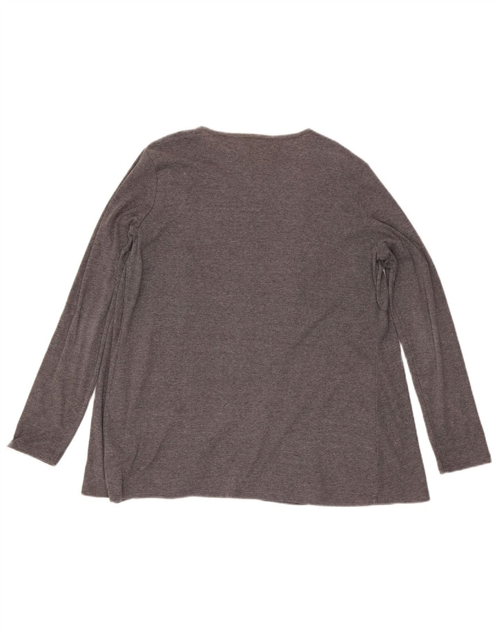 Marks & Spencer Γυναικείο πουλόβερ Longline Cardigan UK 14 Medium Grey