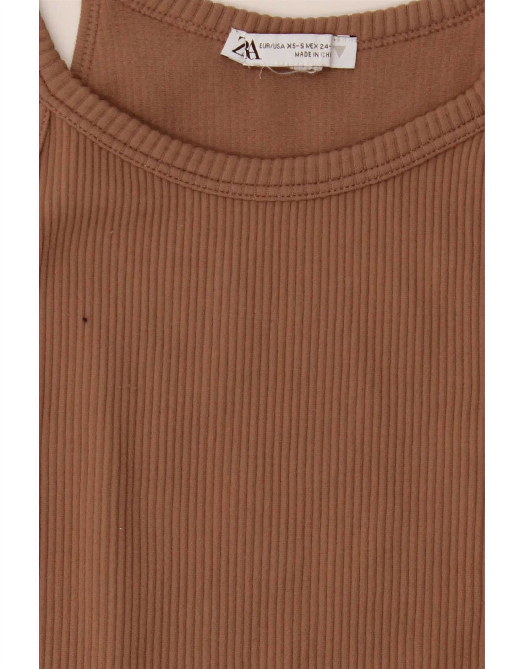 Zara Γυναικείο Mini Halter Φόρεμα UK 4 XS Καφέ