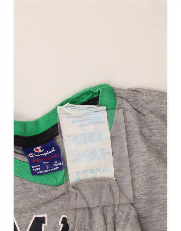 CHAMPION Γραφικό γιλέκο για αγόρια Τοπ 11-12 ετών Γκρι Βαμβακερό