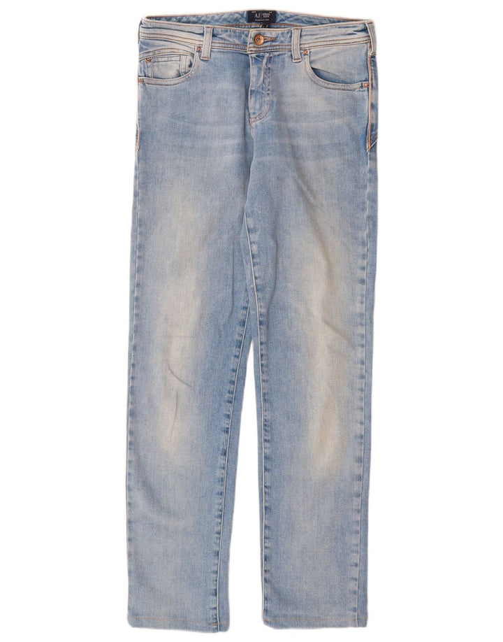 ARMANI Γυναικείο ίσιο τζιν W24 L29 Μπλε