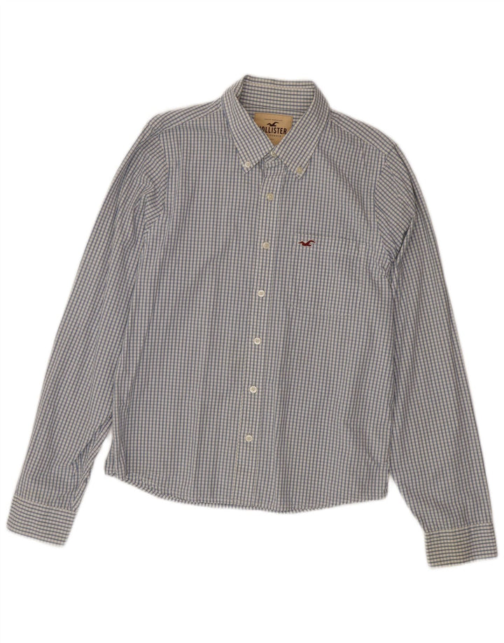Ανδρικό πουκάμισο HOLLISTER XL Blue Check Cotton