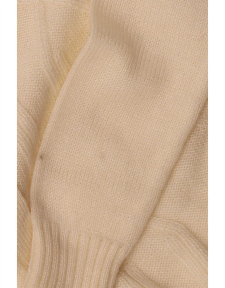 Vintage γυναικεία ζακέτα πουλόβερ UK 14 Medium Off White