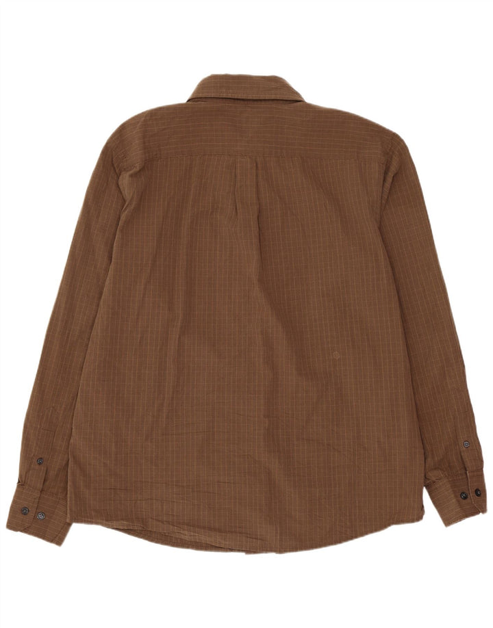 Ανδρικό πουκάμισο Dockers Καφέ μεγάλο βαμβακερό καρό