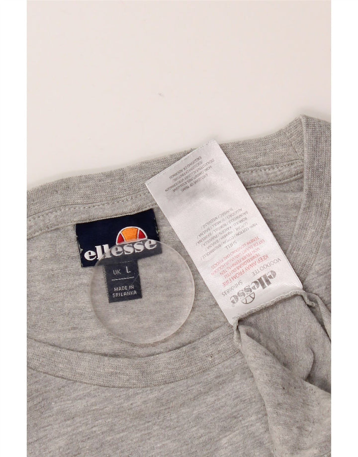 Ανδρικό T-Shirt Ellesse Top Large Grey Flecked Cotton