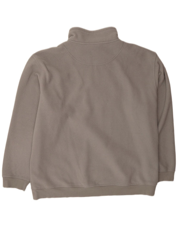 CATAMARAN Ανδρικό φερμουάρ με φερμουάρ Fleece UK 50/52 4XL Grey Polyester