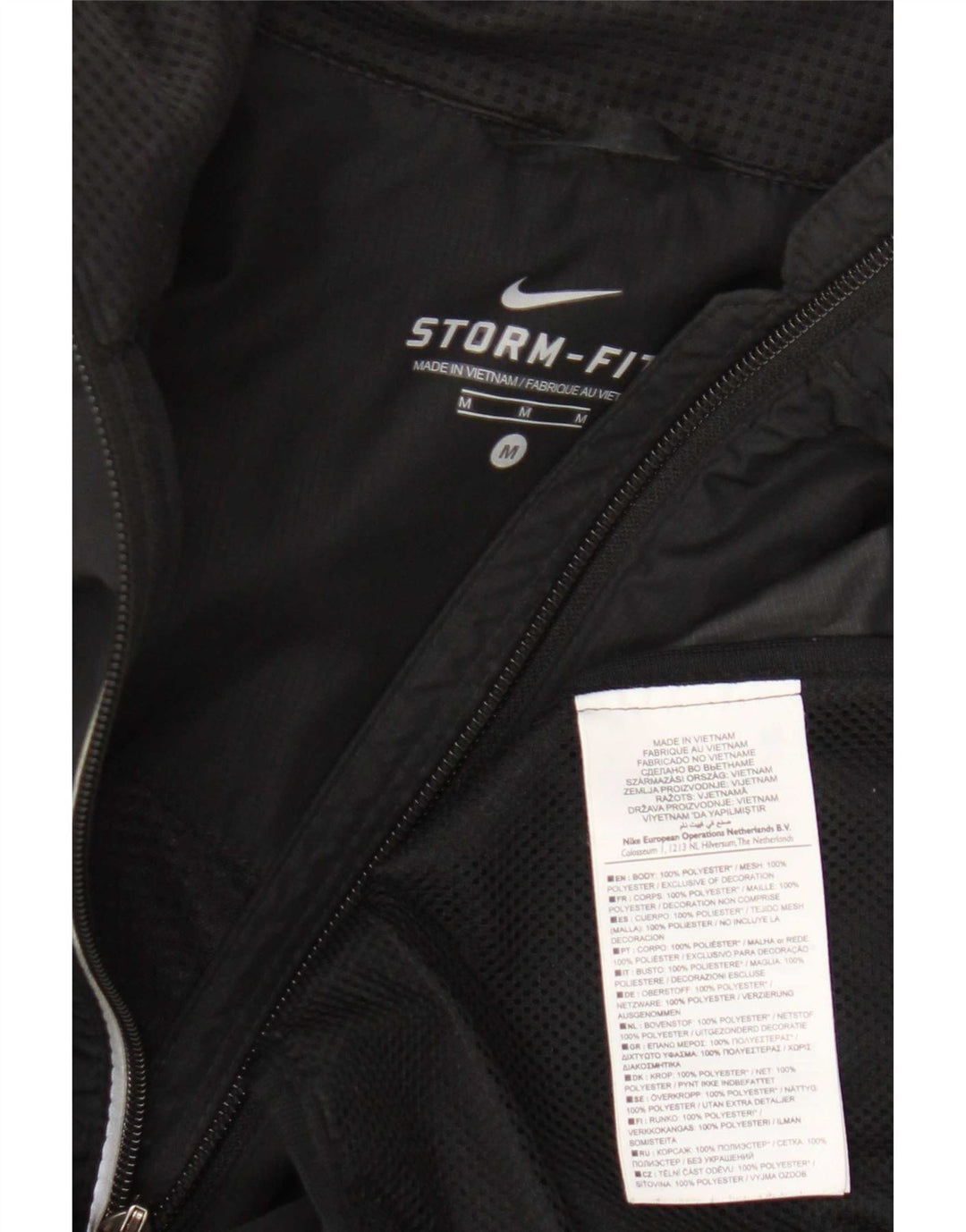 Γυναικεία φόρμα Nike Storm-Fit Top Jacket UK 12 Μεσαίο μαύρο πολυεστέρα