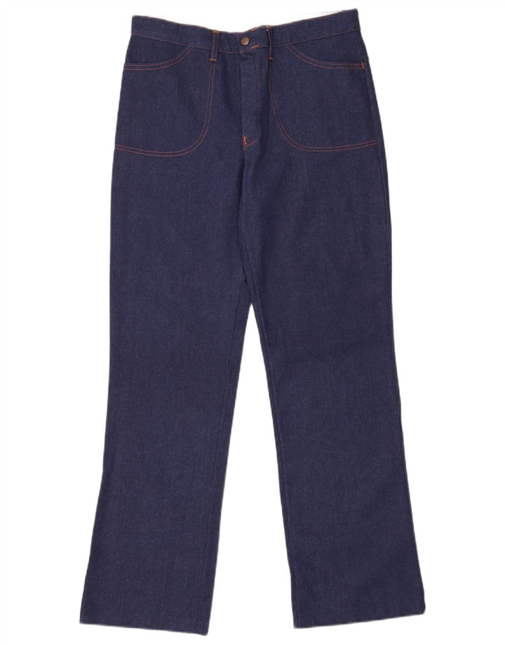 Vintage γυναικείο φαρδύ τζιν W32 L31 Navy Blue