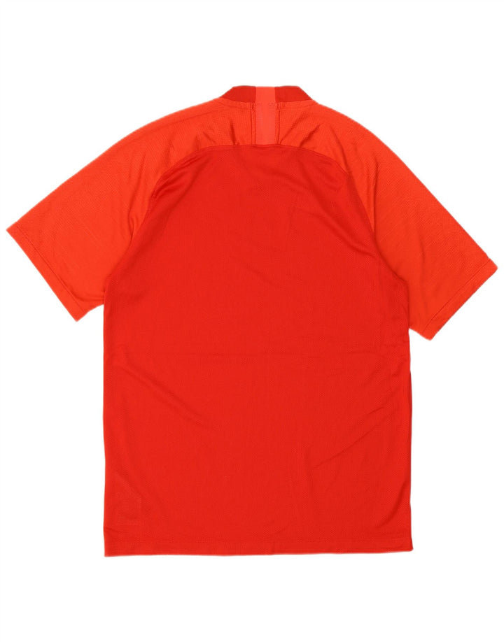 Ανδρικό μπλουζάκι Nike Dri Fit Τοπ μεσαίου κόκκινου χρώματος πολυεστέρας
