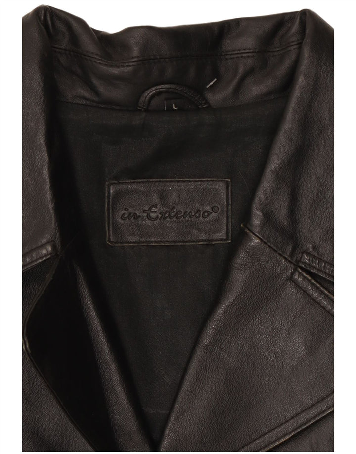 Σε Extenso Ανδρικό Δερμάτινο Μπουφάν UK 40 Large Black Leather