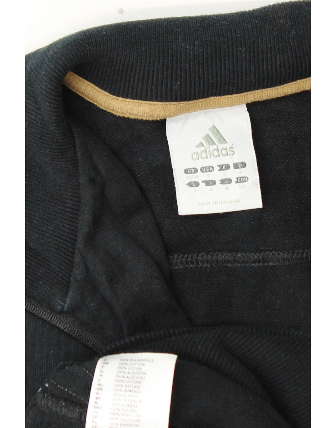 Ανδρική φόρμα ADIDAS Top Jacket UK 36/38 Μικρό μαύρο βαμβακερό