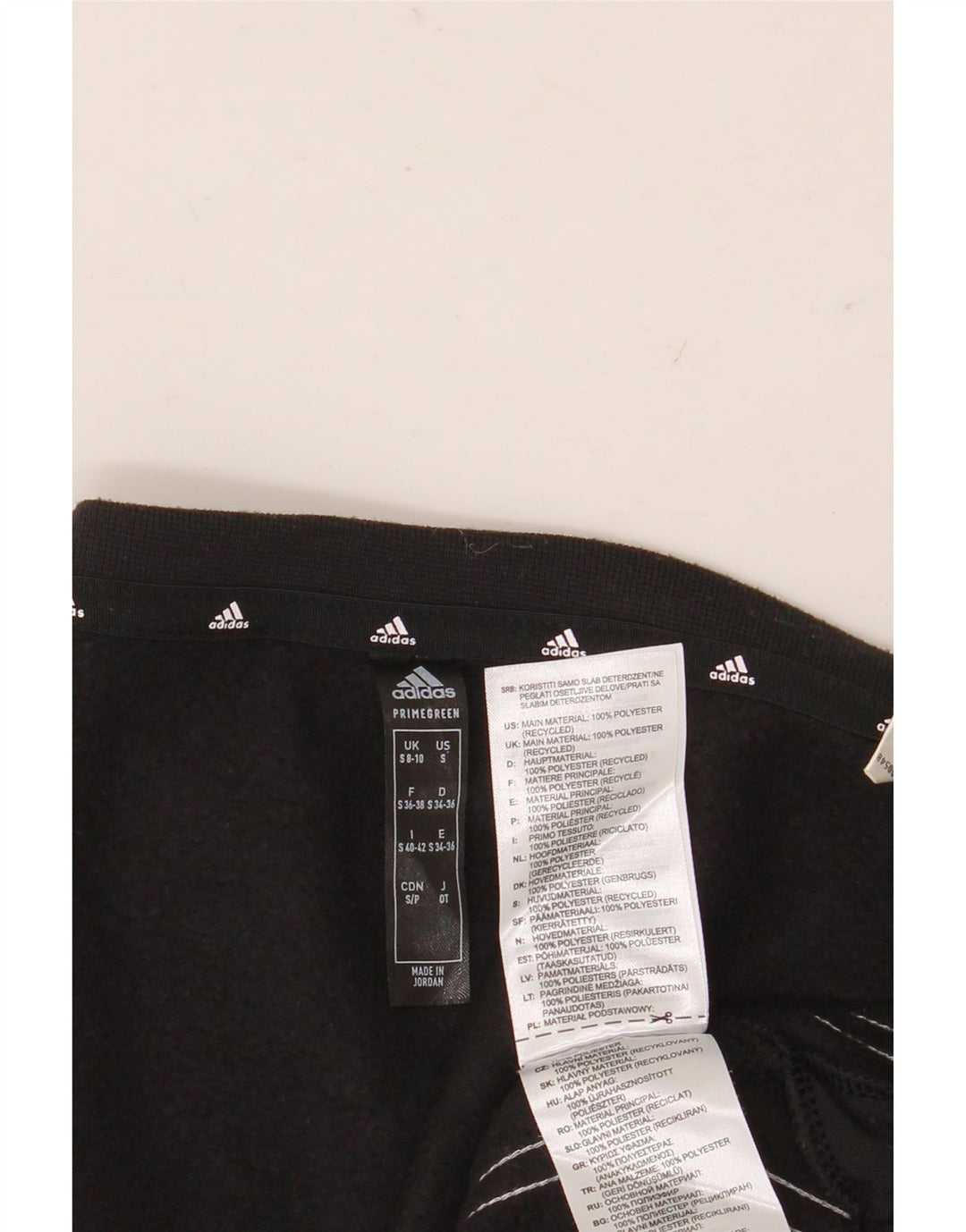 Adidas Γυναικεία Φούτερ Jumper UK 8/10 Μικρός Μαύρος Πολυεστέρας