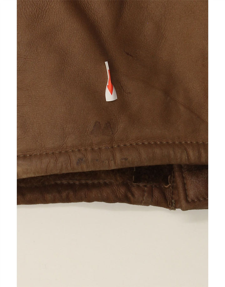 Vintage Ανδρικό Πανωφόρι Shearling UK 38 Μεσαίο Καφέ