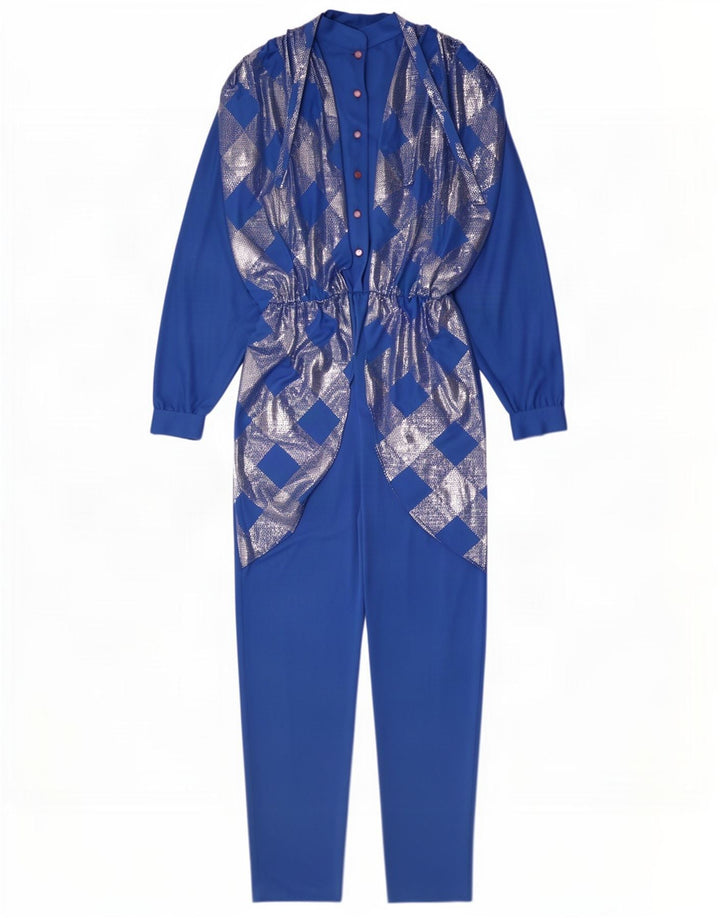 Anna Lugli Γυναικεία Ολόσωμη φόρμα IT 42 Medium Blue Geometric Polyester