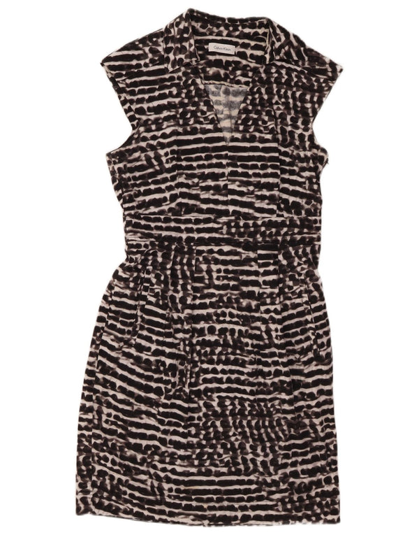 Γυναικείο αμάνικο φόρεμα CALVIN KLEIN UK 10 Small Black Flecked