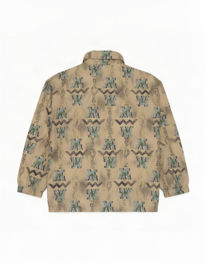 Exxtasy Ανδρικό Abstract Pattern Loose Fit Anorak Jacket UK 36 Small Off White