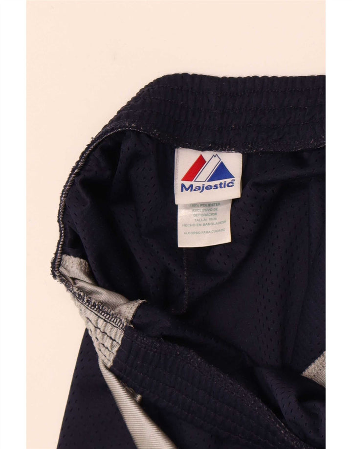 Ανδρικό αθλητικό σορτς Majestic Medium Navy Blue Colorblock Πολυεστέρας